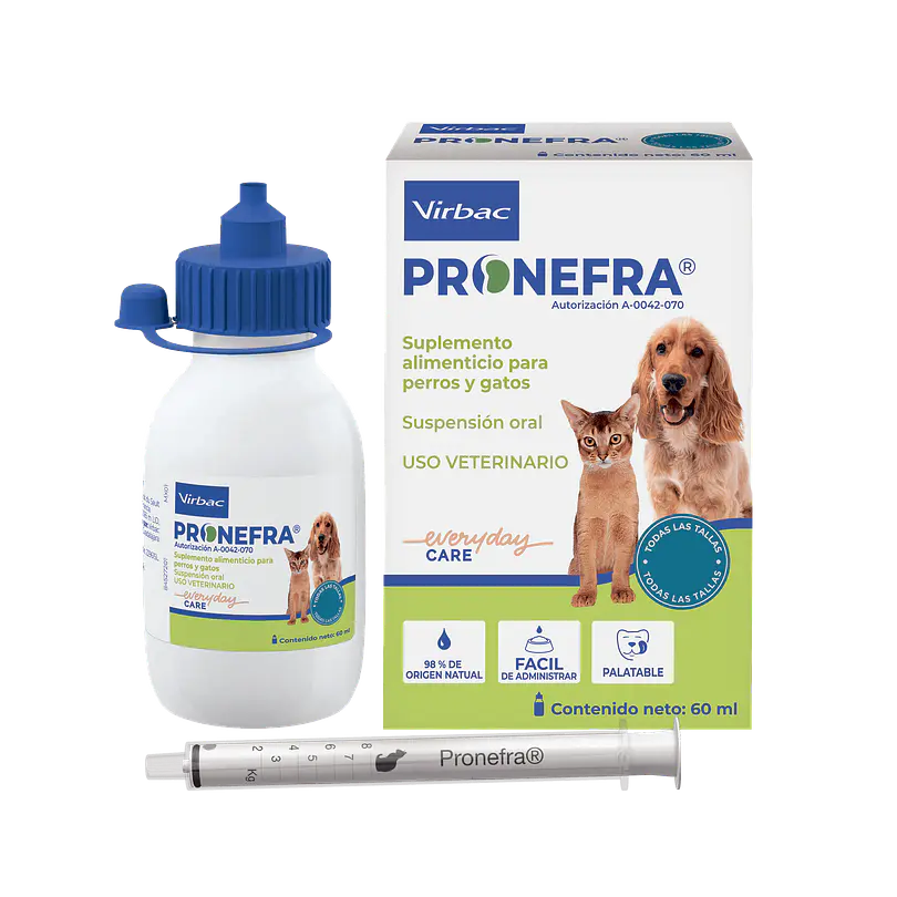 Pronefra Suspension Oral Para Perros y Gatos 60 Ml