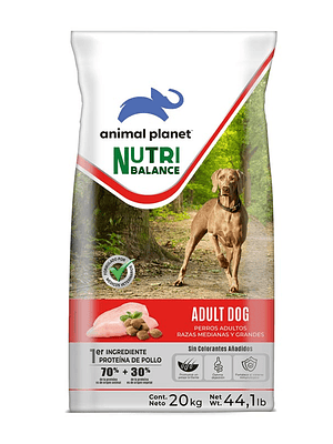 Animal Planet Adulto Raza Mediana y Grande 20KG
