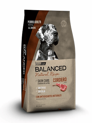 Vitalcan Balanced Natural Recipe Cordero 15 Kg