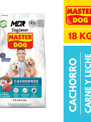 Master Dog Cachorro Carne y Leche 18 Kg