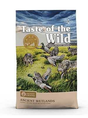 Taste Of The Wild Ancient Grains Wetlands Canine Recipe (Pato Asado) 12,7 kgs
