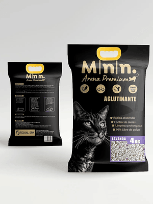 Arena Sanitaria Aglut.Minino Lavanda 4 Kg Variedades