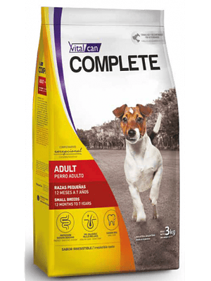 Vitalcan Complete Adulto Raza Pequeña 3 kg