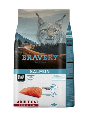 Bravery Gato Esterilizado Salmon 7 kg