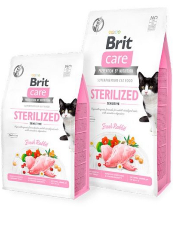 Brit Care Gato Esterilizado Sensitive sabor conejo 2 Kg 1