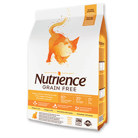 NUTRIENCE GRAIN FREE CAT PAVO/POLLO/ARENQUE