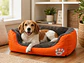 Cama Naranja Rectangular Pequeña para Perro - Miniatura 3