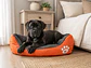 Cama Naranja Mediana Rectangular Polar para Perro - Miniatura 1