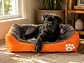 Cama Naranja Mediana Rectangular Polar para Perro - Miniatura 2
