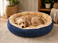 Cama Circular Polar Azul con Interior Suave para Perro - Miniatura 2