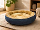 Cama Circular Polar Azul con Interior Suave para Perro - Miniatura 3