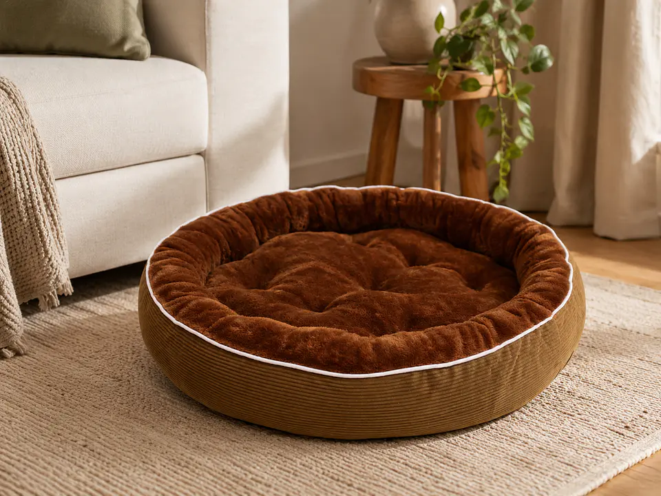 Cama Circular Café Polar para Perro – Talla L 3