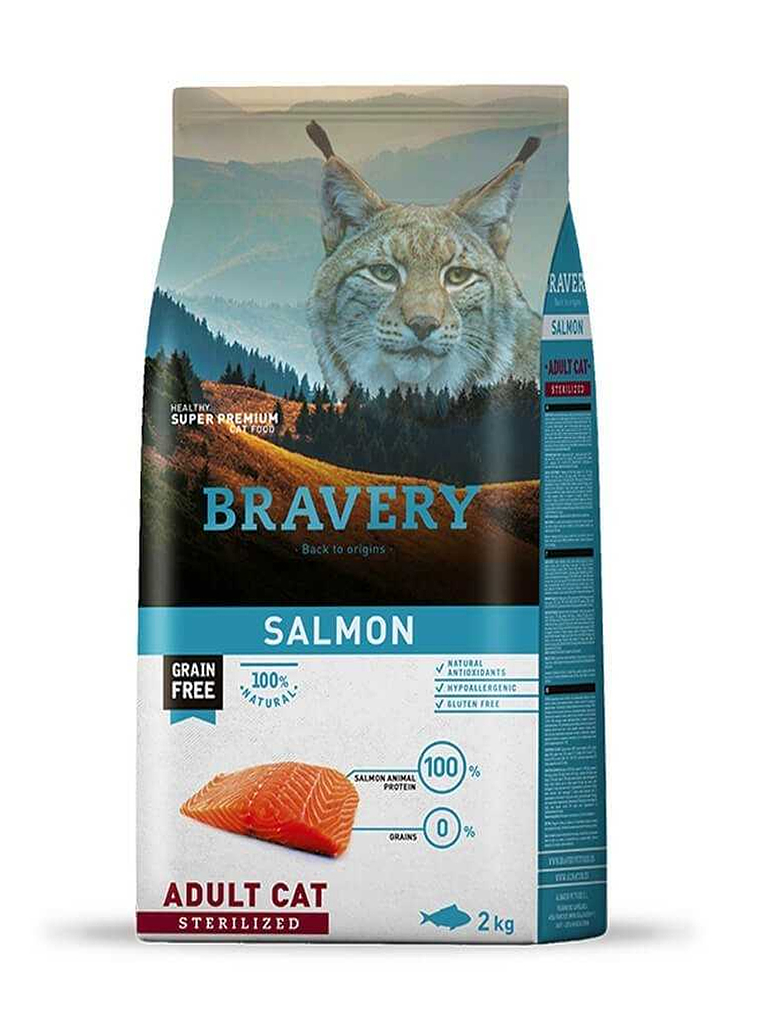 Bravery Gato Adulto Sterilized Sabor Salmón 1