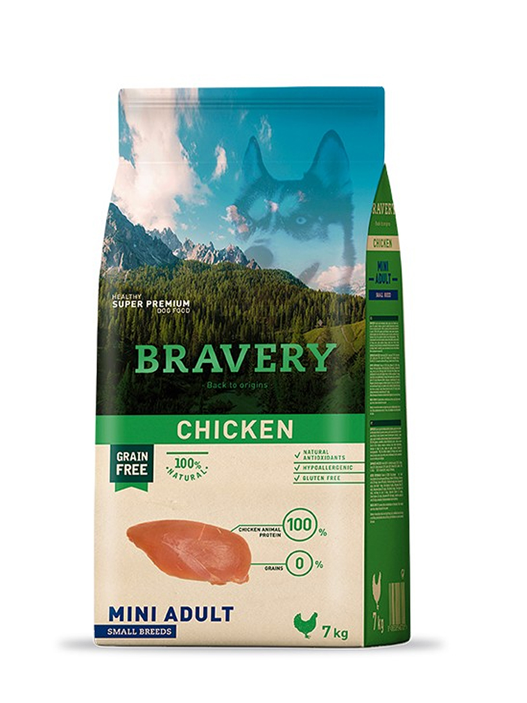 Bravery Mini Adulto Small Breeds Sabor Pollo 1
