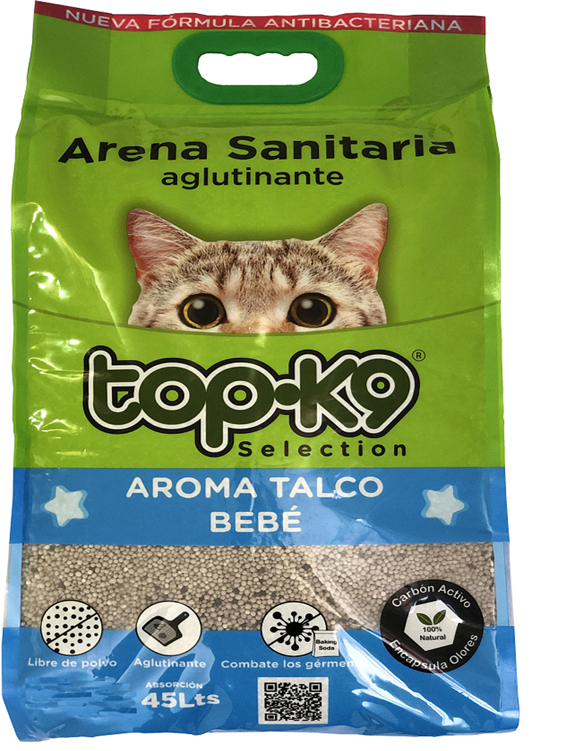 Arena Sanitaria  Aglutinante Top-K9 Aroma Talco Bebé  1