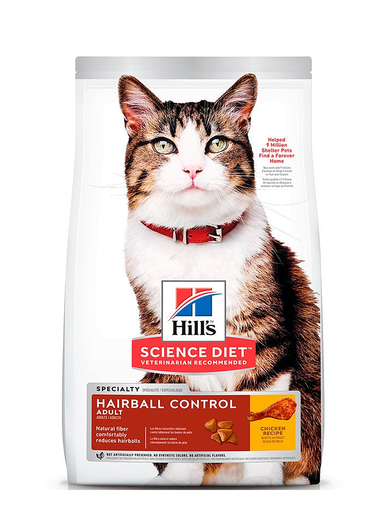 Hill Adulto Hairball Control Felino 1