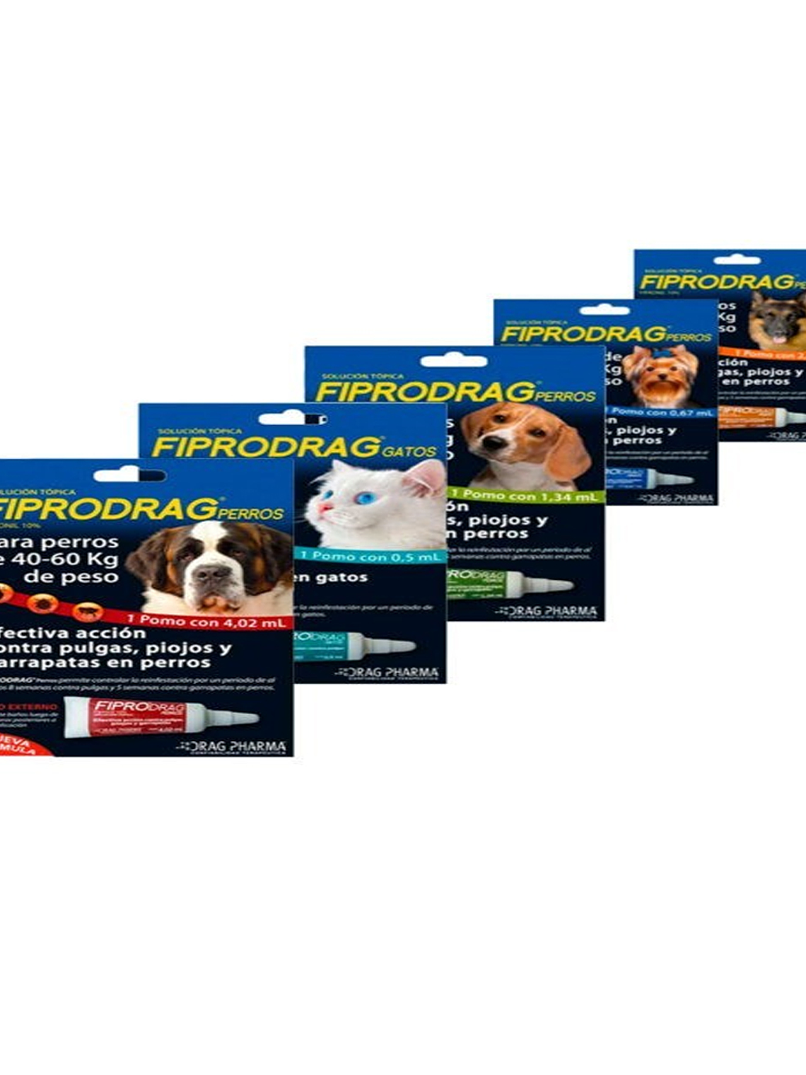 Fiprodrag pipetas Antipulgas y Garrapatas Perros y Gatos  1