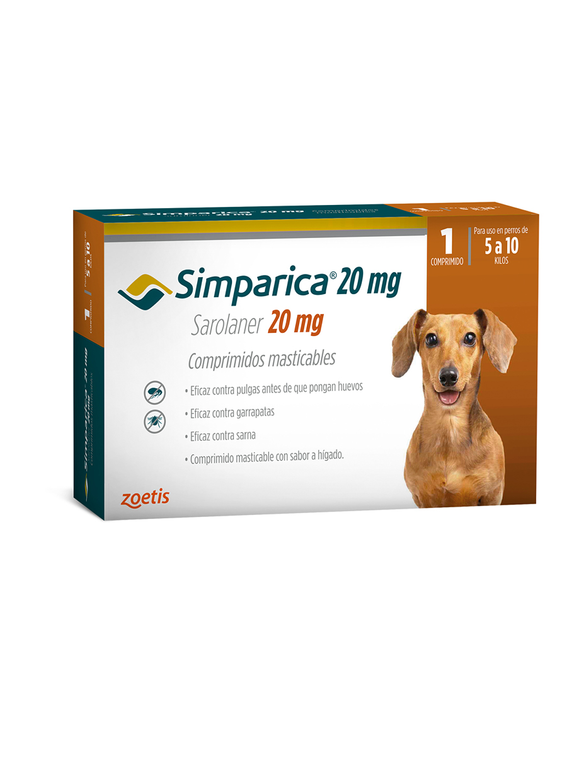 Simparica Antiparasitario 1 Comprimido Antipulgas y antigarrapatas 4