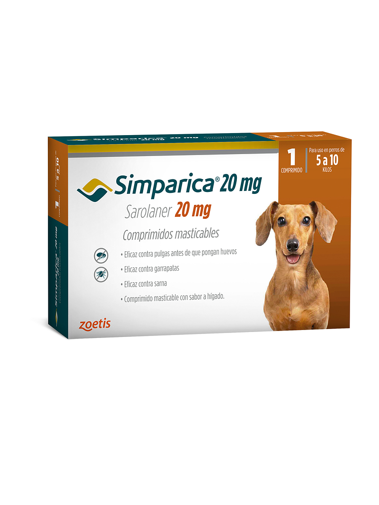 Simparica Antiparasitario 1 Comprimido Antipulgas y antigarrapatas 4