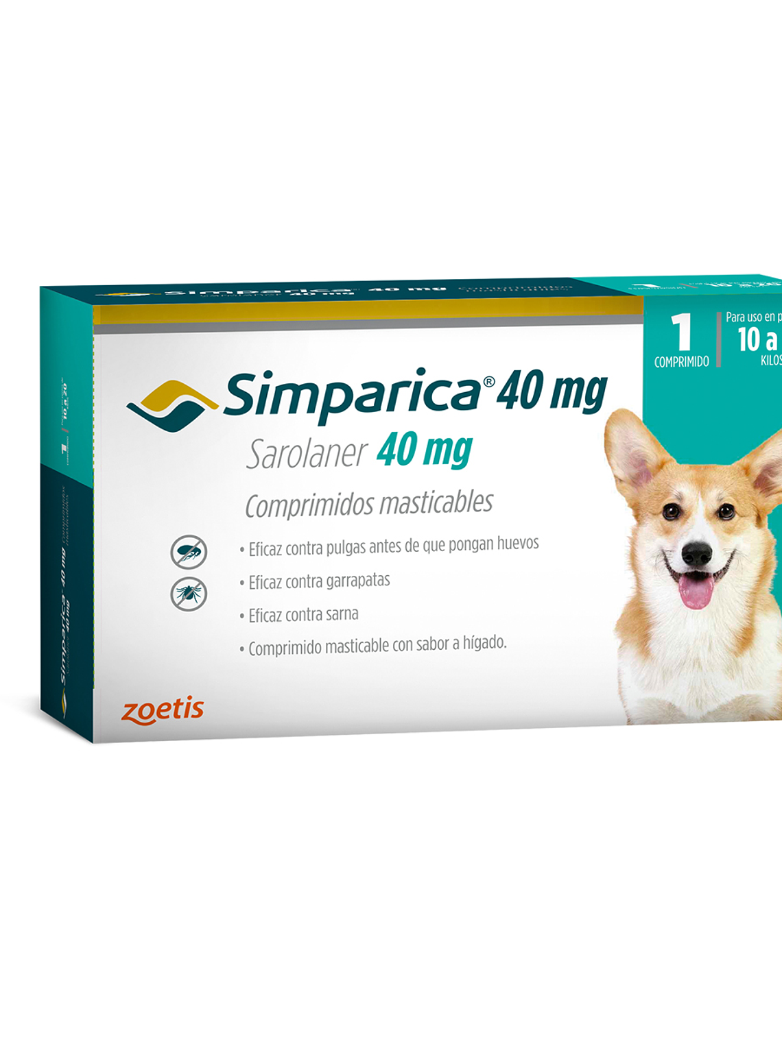 Simparica Antiparasitario 1 Comprimido Antipulgas y antigarrapatas 5