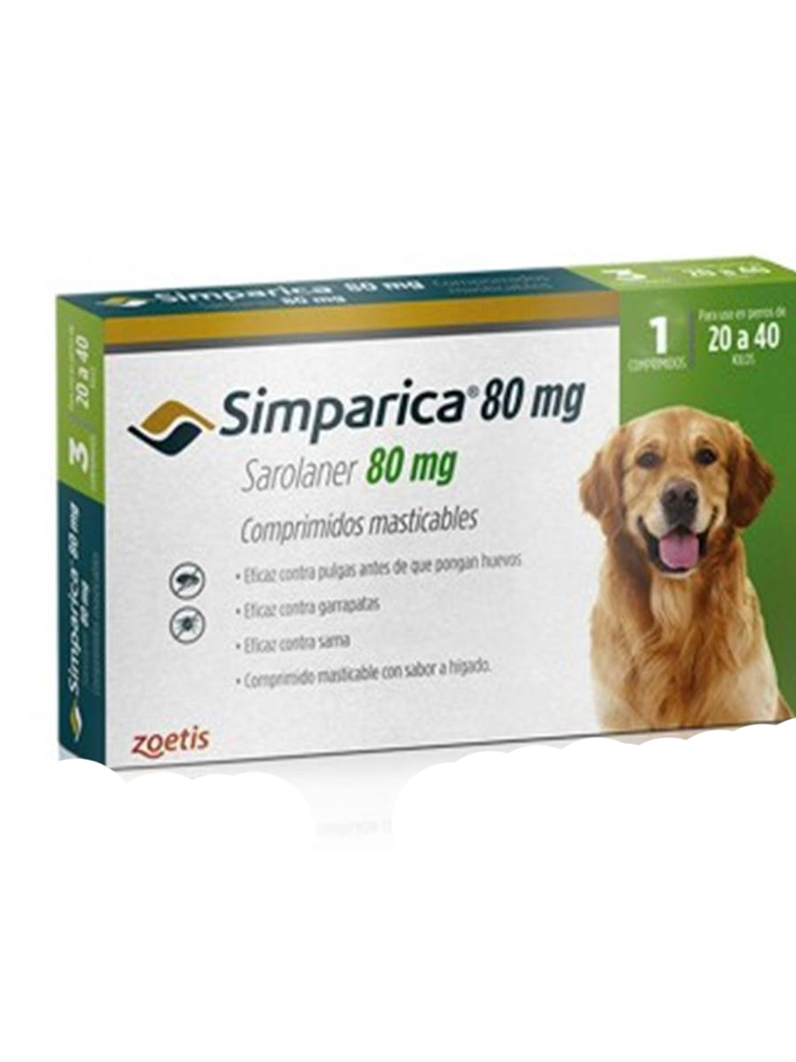 Simparica Antiparasitario 1 Comprimido Antipulgas y antigarrapatas 6