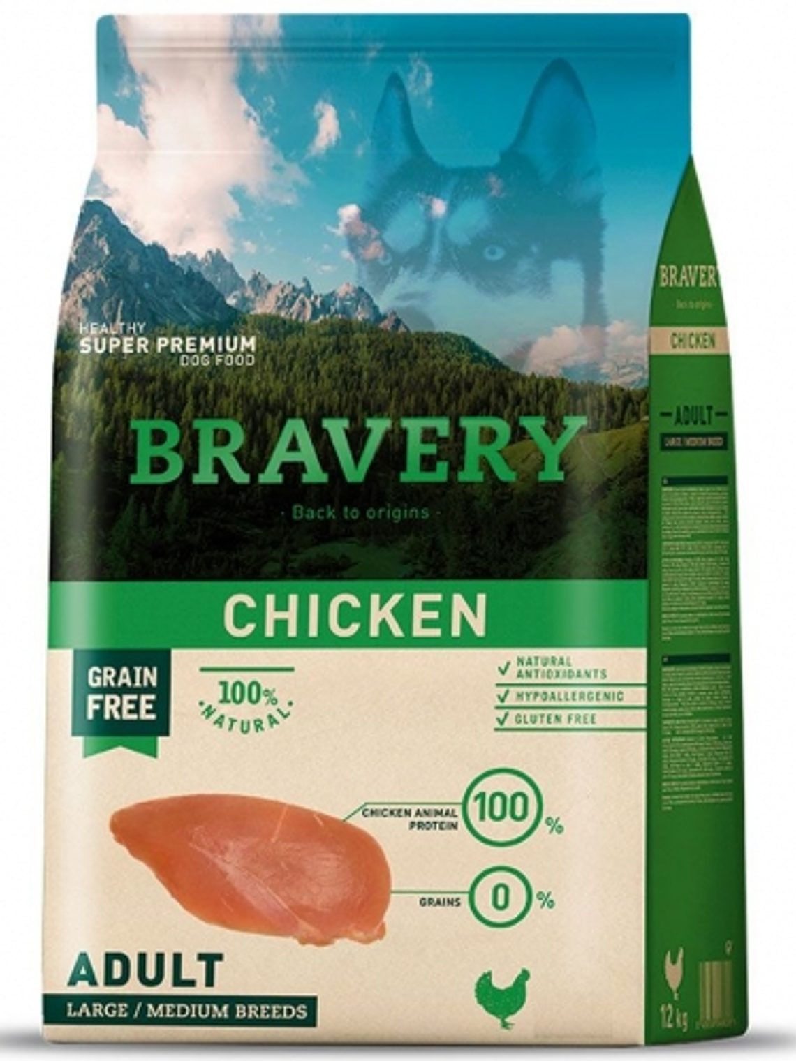 Bravery chiken adulto large/medium breeds 1