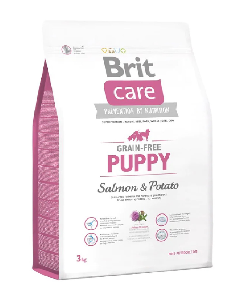 Brit care Puppy Salmon Popato Grain Free 3