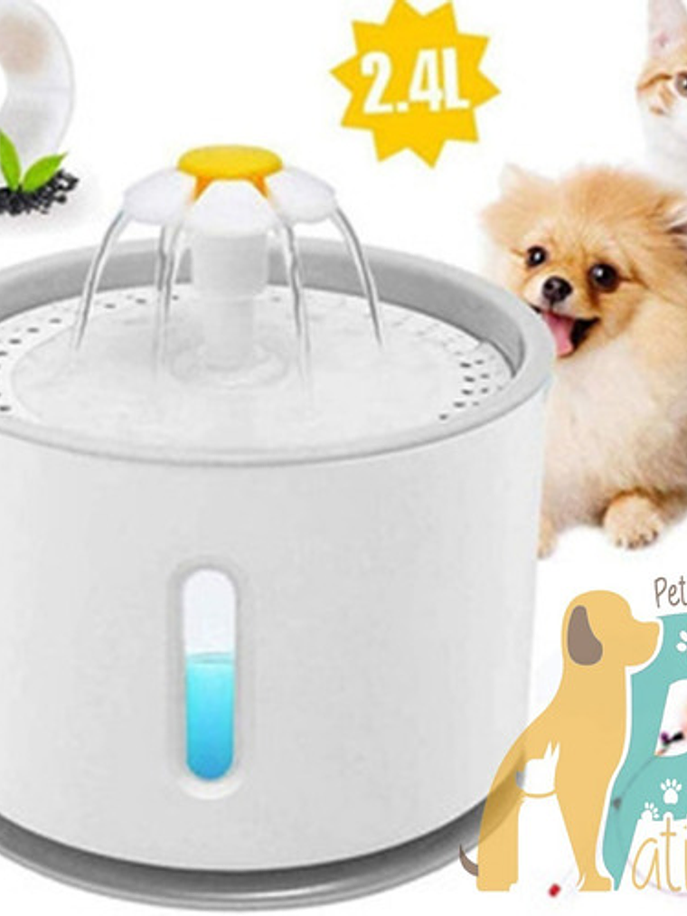 Fuente Para Gato O Perro De 2.4 L Eléctrica  1