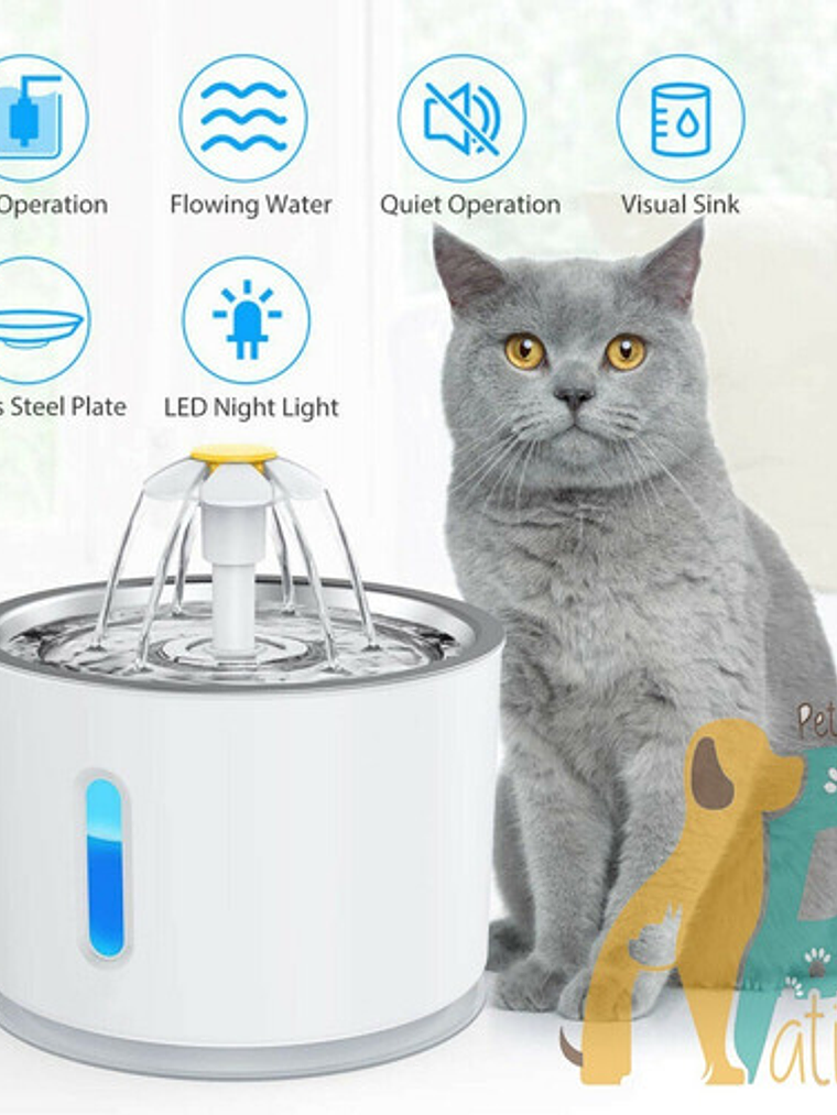 Fuente Para Gato O Perro De 2.4 L Eléctrica  2