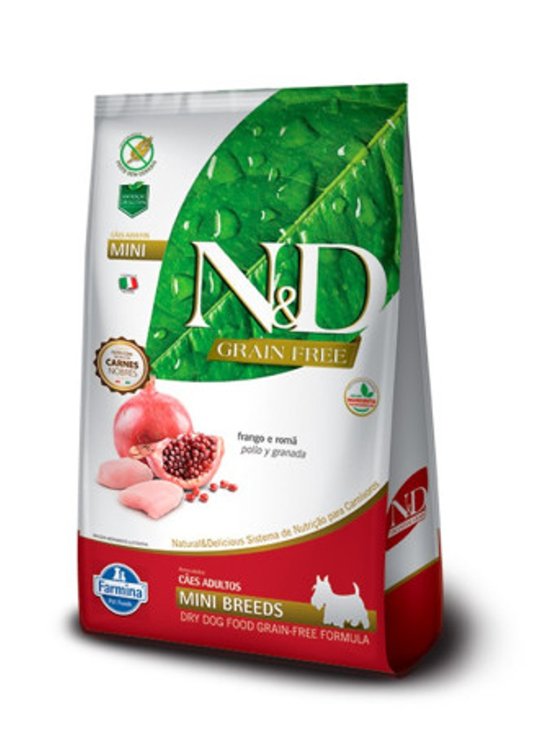 N&D Prime Adult Mini Breeds – Pollo y Granada 2.5kg 1