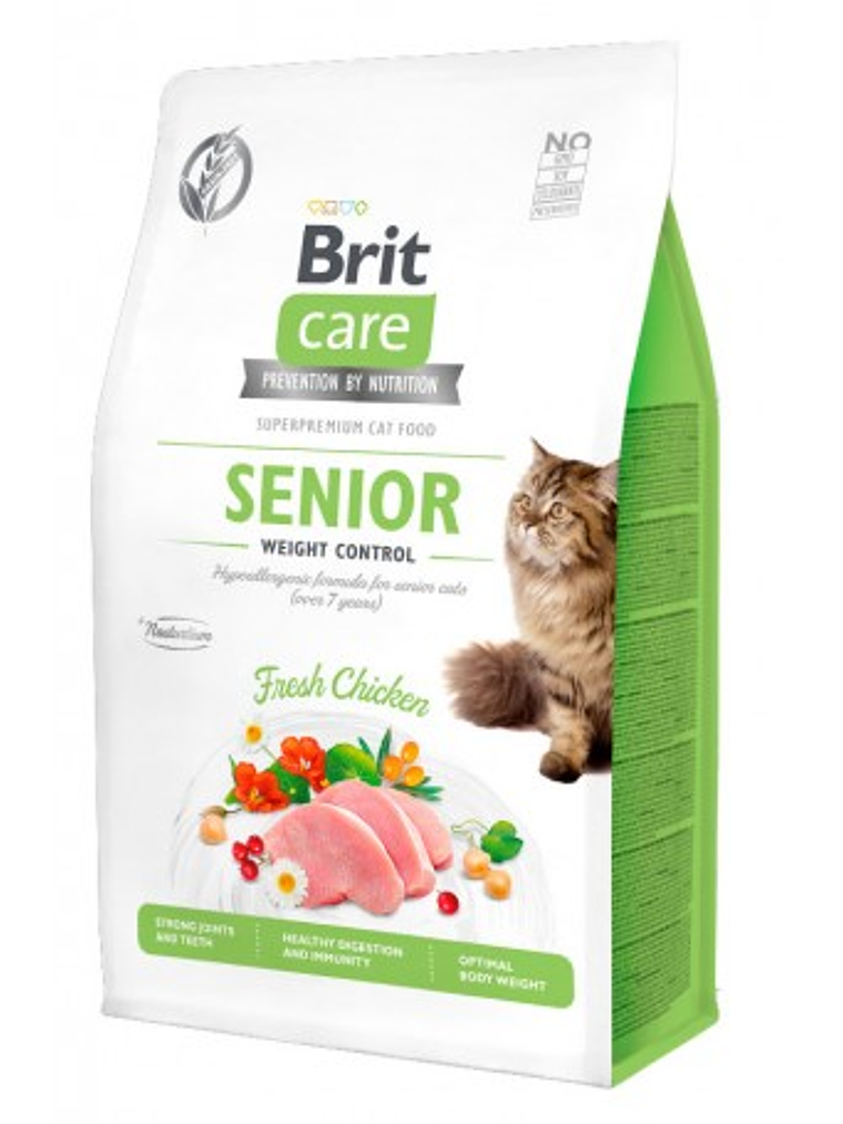 Brit Care Cat Senior Weight Control - Fresh Chicken 1