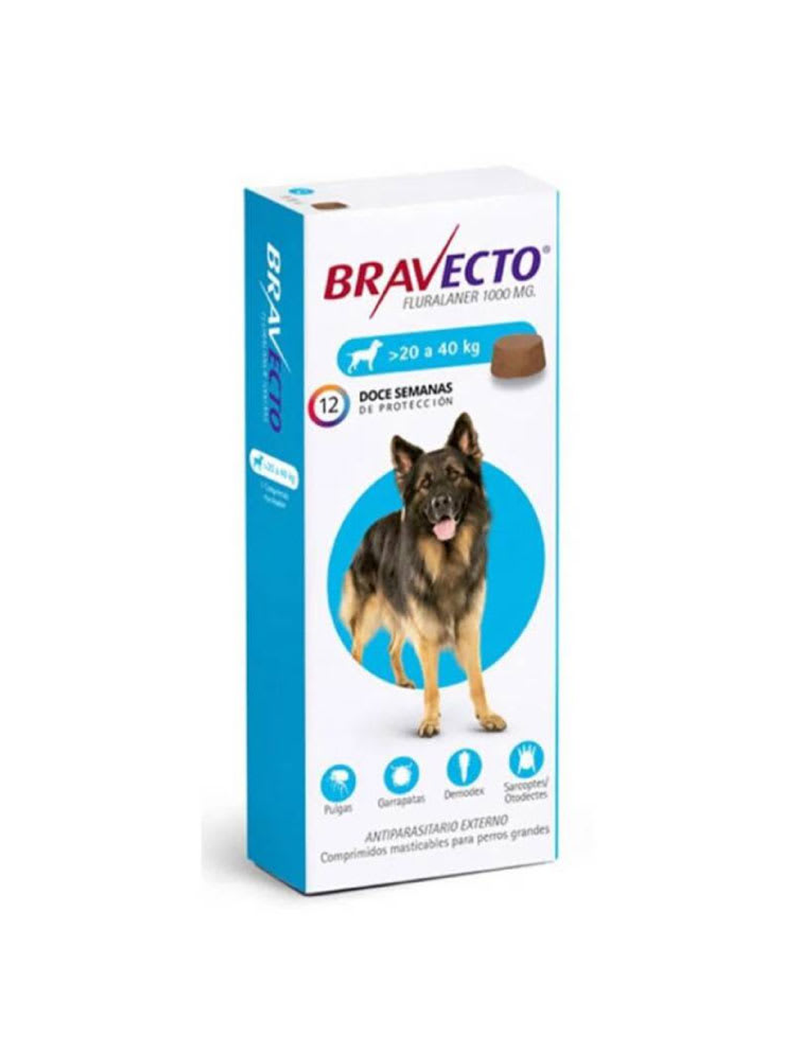 Bravecto Antiparasitario 1 comprimido Masticable Perros 5