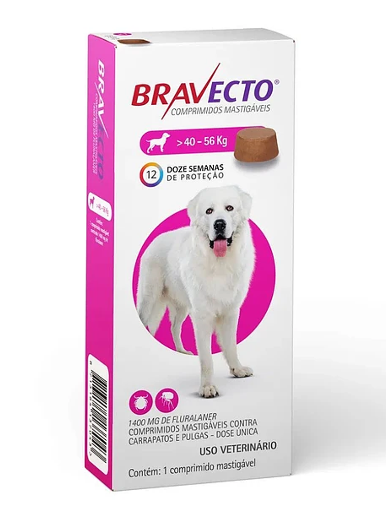 Bravecto Antiparasitario 1 comprimido Masticable Perros 6