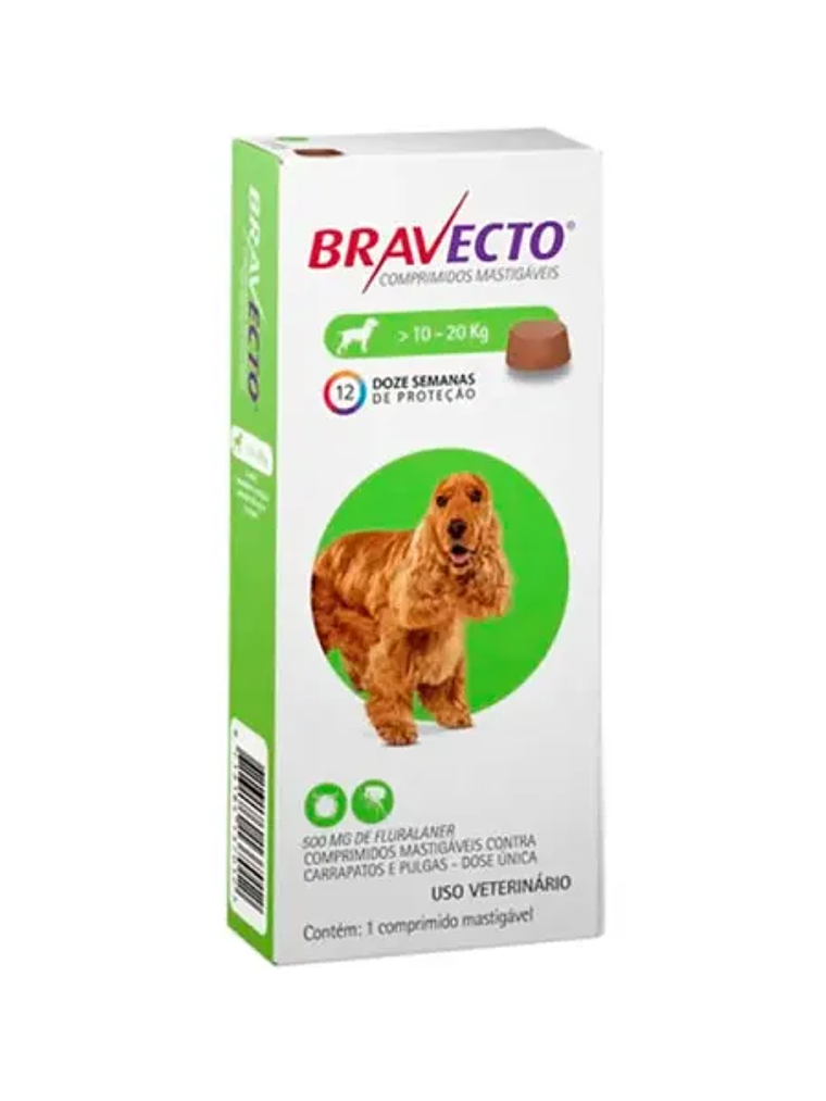 Bravecto Antiparasitario 1 comprimido Masticable Perros 4