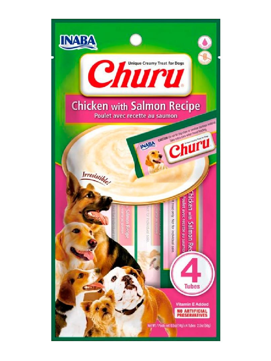 Dog Churu Salmon 4 unidades 56g  1