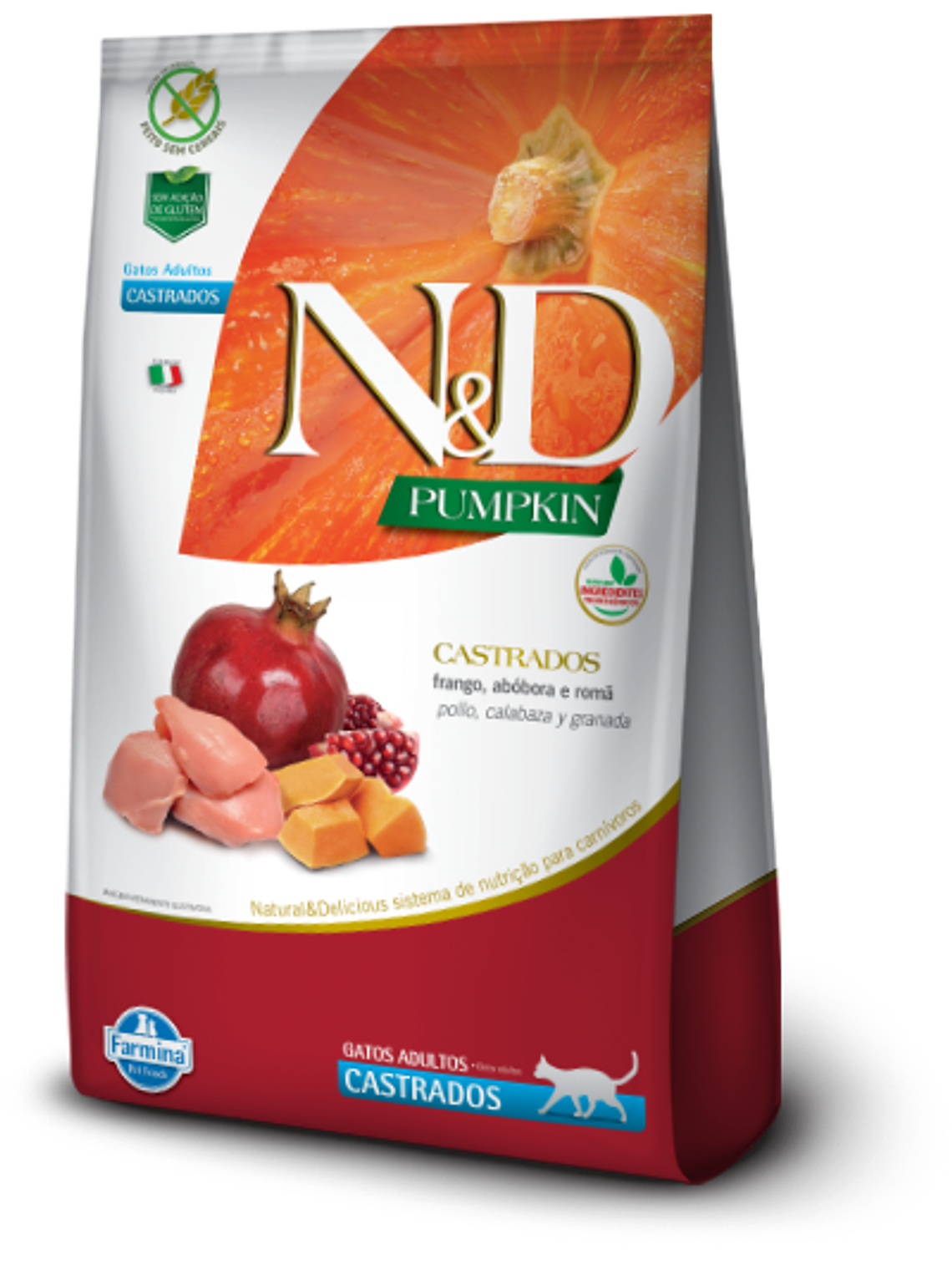 Alimento N&D Pollo, Calabaza y Granada  1.5kg  1