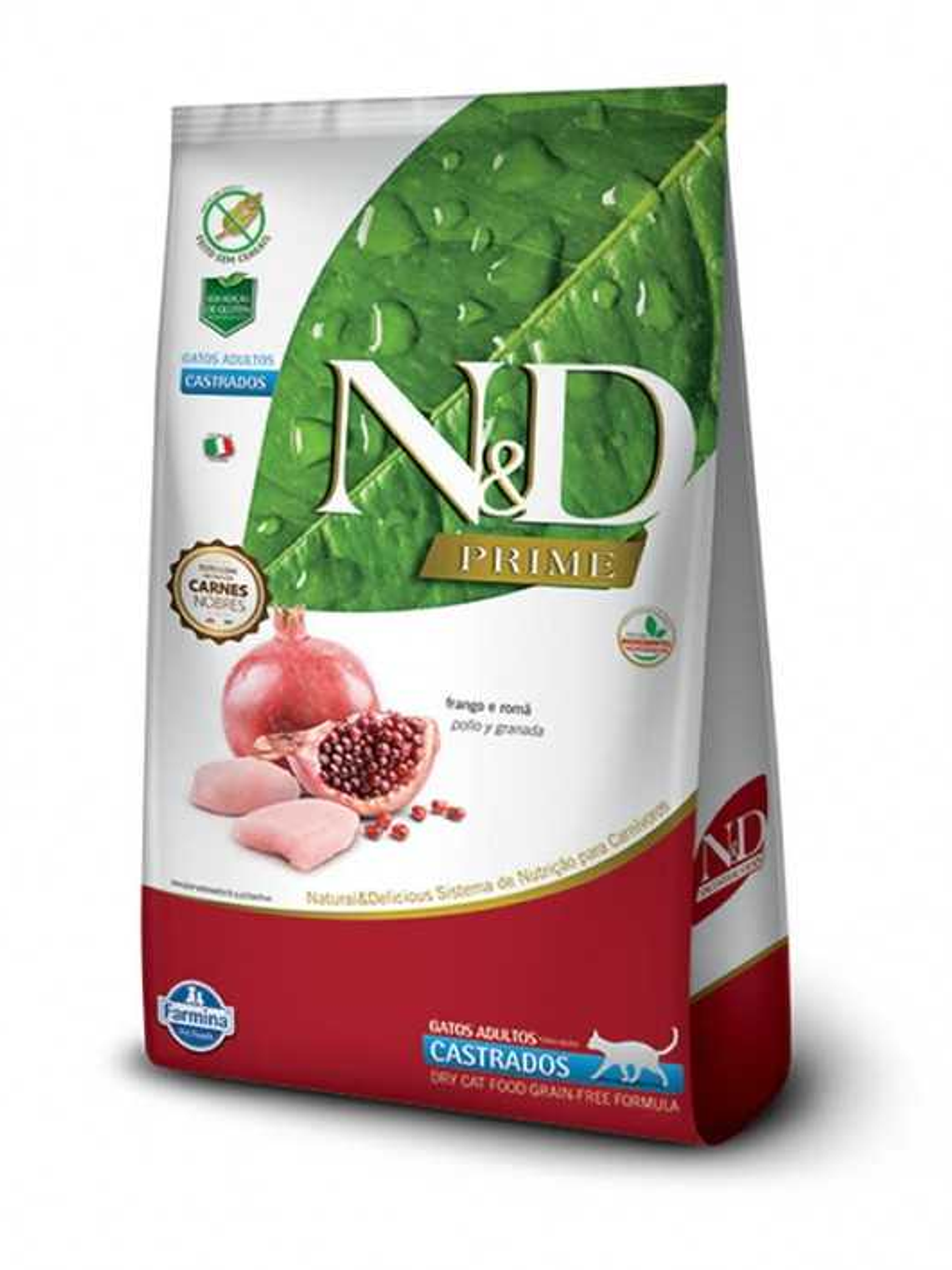 Alimento para Gatos adultos Castrados N&D Pollo y Granada 1.5 kg 1