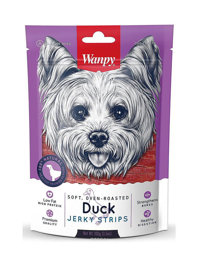 Wanpy Duck Jerky Strips  100g 1