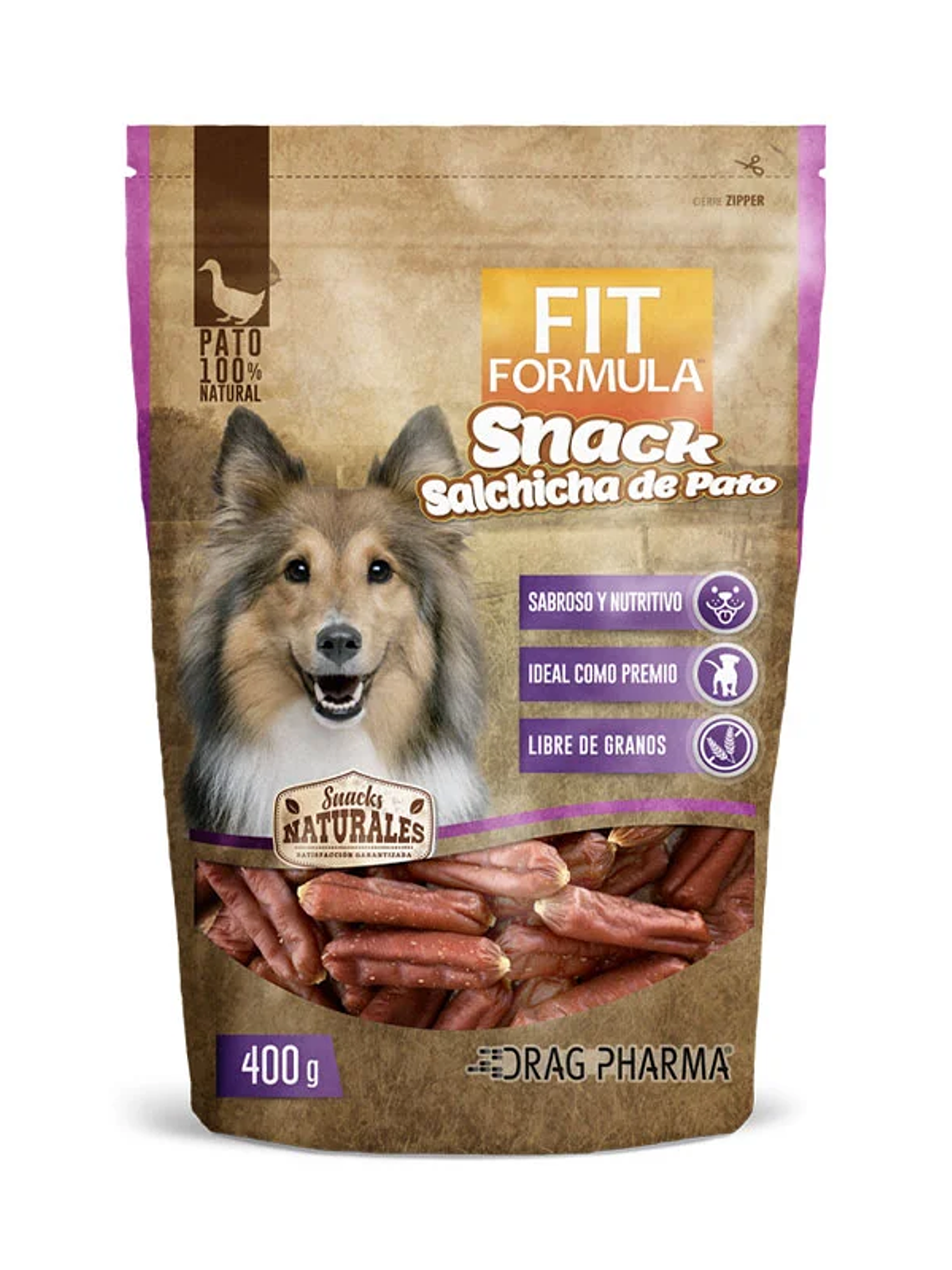 Fit Formula Snack Salchichas de Pato 400g 1