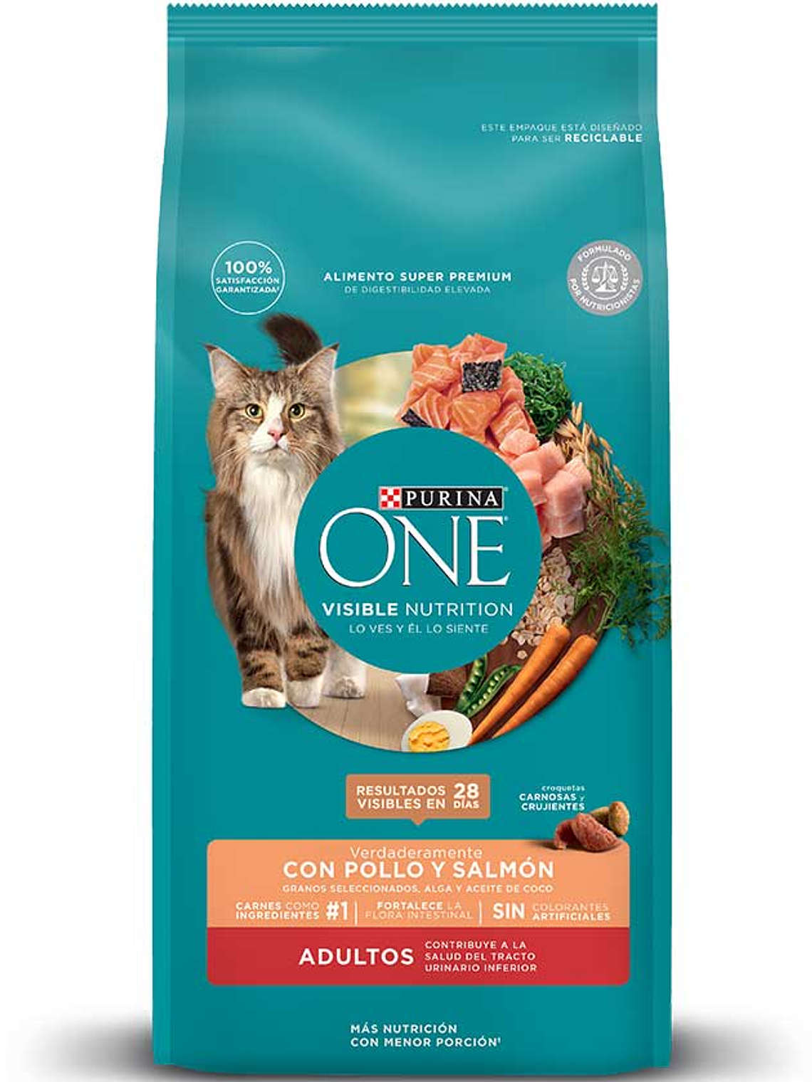 Purina One Feline- Gato Adulto de Pollo y Salmon  1
