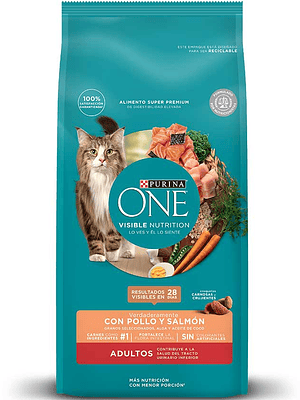 Purina One Feline- Gato Adulto de Pollo y Salmon 