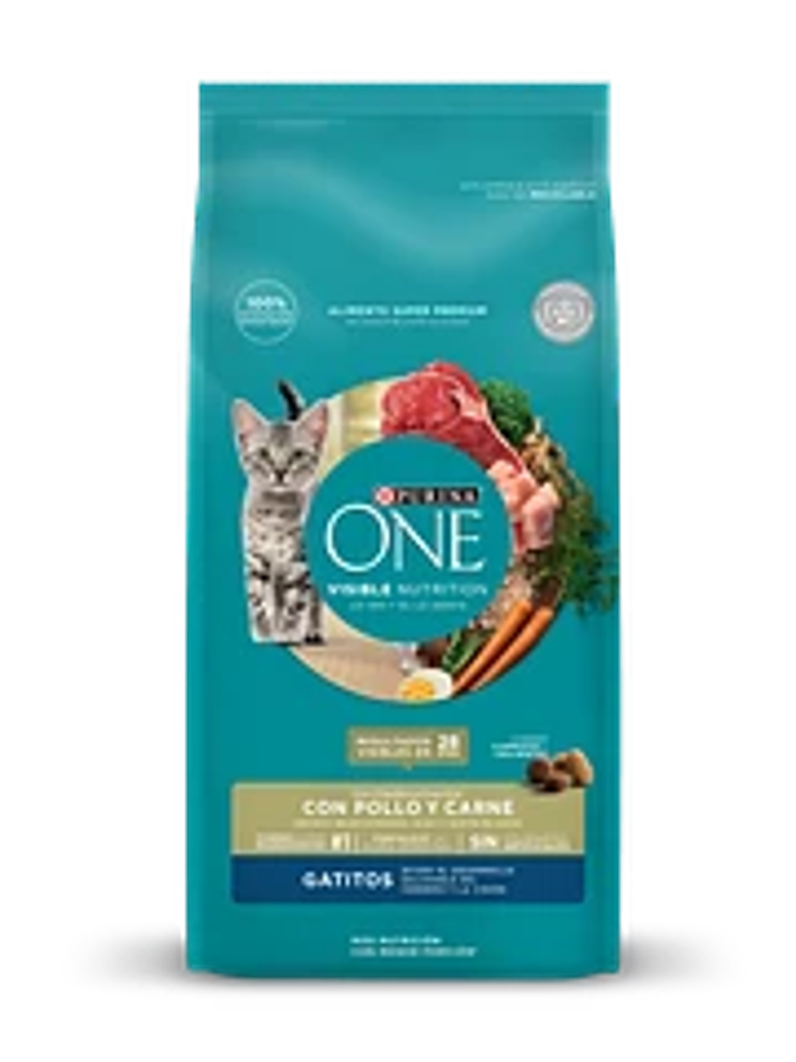 Purina One Feline- Gatitos De Pollo y Carne  1