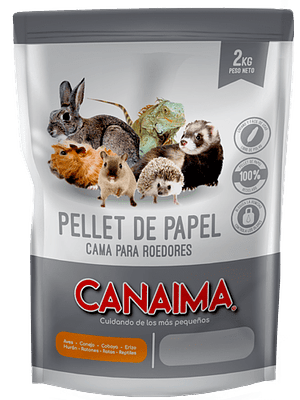 Pallet De Papel Cama Para Roedores 2Kg