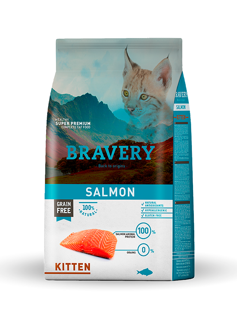 Bravery Kitten Salmon 2kg  1