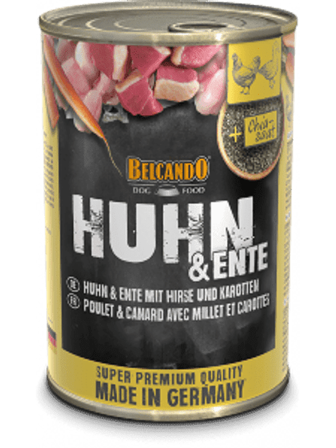 Belcando Dog pollo, pato y zanahoria tarro / lata 400g 1