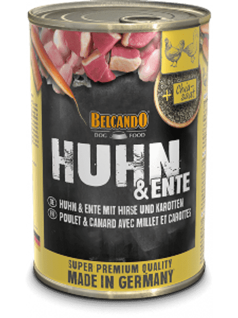 Belcando Dog pollo, pato y zanahoria tarro / lata 400g 1