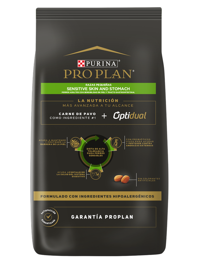 Pro Plan Sensitive Skin & Stomach Adulto Raza pequeña  2