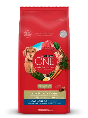 Purina One cachorro pollo y carne 