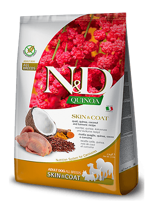 Alimento NyD para todas las razas Pato, Quinua, Coco y Cúrcuma