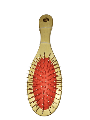 Cepillo Para Mascotas Doble Con Mango De Madera 